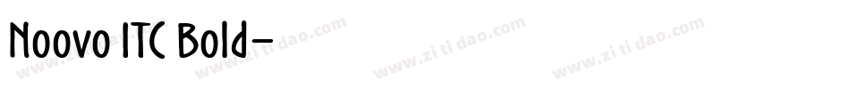 Noovo ITC Bold字体转换